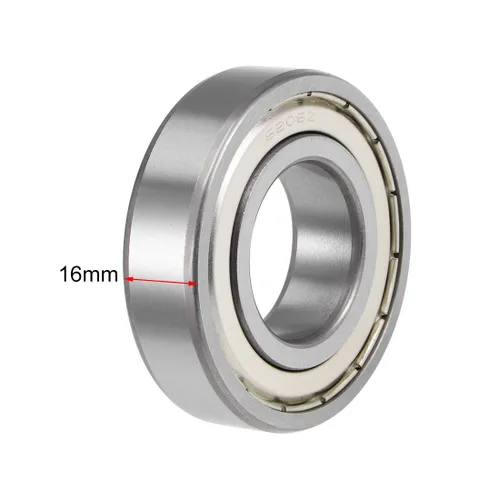 Vista 3 de uxcell 6206ZZ rodamientos profundos Z2 98.4 ft m x 203.4 ft m x 52.5 ft m doble blindado acero de carbono