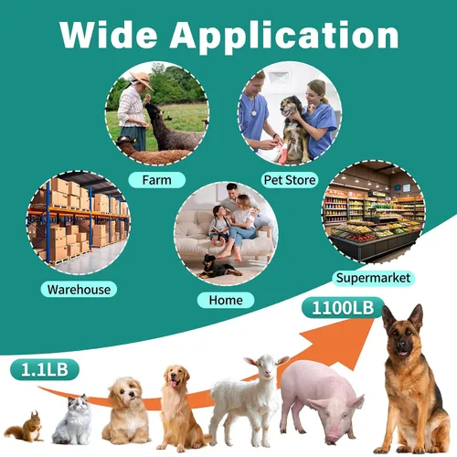 Vista 6 de Báscula de ganado de 1100 libras, ideal para perros grandes