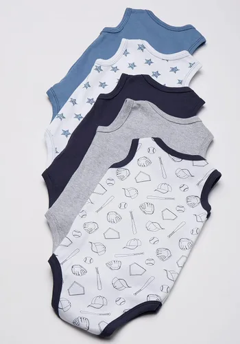 Vista 2 de Hudson Baby - Mamelucos unisex, sin mangas y de algodón, para bebé