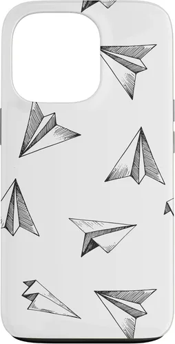 Vista 10 de Papel Avión Patrón Avión Avión Aviación Aviación Caso para iPhone 17