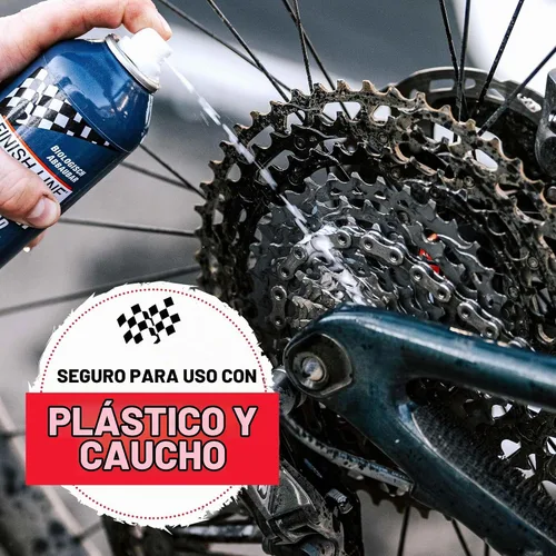 Vista 5 de Finish Line EcoTech - Aerosol desengrasante para cadena de bicicleta, 12