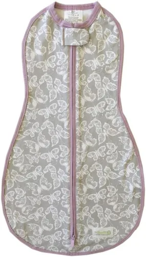 Vista 28 de Woombie Original Pink Blush Chevron One-Step manta de bebé, Pink Blush