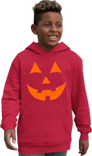 Vista 14 de Go All Out Jack O Lantern Pumpkin Face Halloween Divertida sudadera con capucha para hombre y mujer Naranja