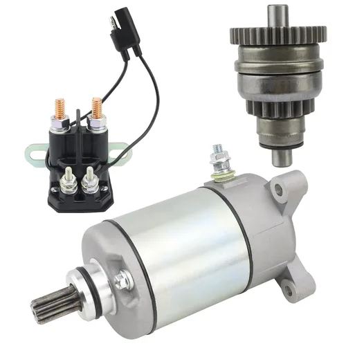 Vista 11 de Motor de arranque con Bendix y relé para Polaris Sportsman 500 96-02, Scrambler 500 97-02, Magnum 325/425/500 95-02, Big Boss 500 6x6 98-02, Ranger