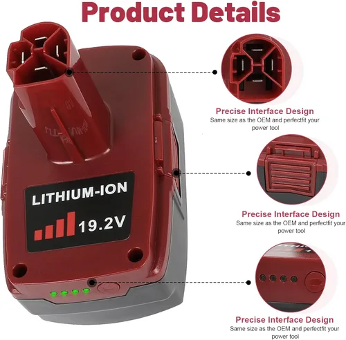 Vista 7 de ARyee Reemplazo de 19.2V 6.0Ah para batería de iones de litio Craftsman DieHard C3 XCP 130279005 11375 1323903 130211004 11045 315.113753 315.115410
