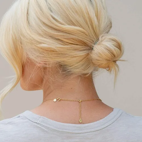 Vista 3 de gorjana Extensor de collar ajustable de 3 pulgadas para mujer gargantilla, pulsera, tobillera, delicada cadena en oro, oro rosa o plata