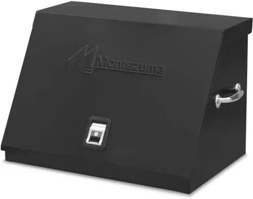 Vista 4 de Montezuma LA400B - Caja de herramientas TRIANGULAR portátil de 30 pulgadas - Diseño de varios niveles - Construcción de calibre 16 - Cofre