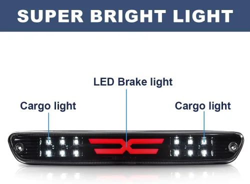Vista 5 de Tercera luz de freno LED PIT66 para Chevy Colorado/GMC Canyon 2004-2012 Compatible with 2004-2012 Chevy Colorado/GMC Canyon High Mount Stop Light
