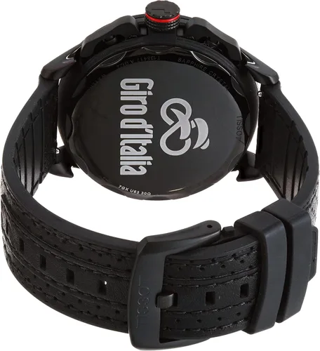 Vista 3 de Tissot T-Cycling - Caja de acero inoxidable 316L para hombre edición especial 2022 con revestimiento PVD negro reloj de cuarzo compuesto de carbono