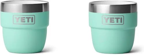 Vista 27 de YETI Rambler - Vaso apilable de 4 onzas, acero inoxidable, taza de café/espresso aislada al vacío, 2 unidades Blanco