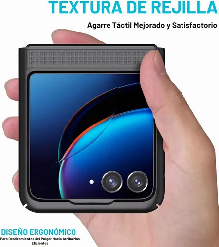 Vista 8 de Combo de funda para Motorola RAZR Plus 2023 Funda de teléfono con clip para cinturón - Negro