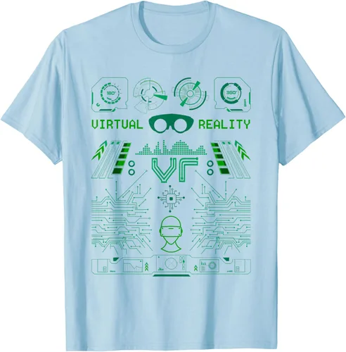 Vista 52 de Camiseta de realidad virtual VR Retro Gamers, Negro, S