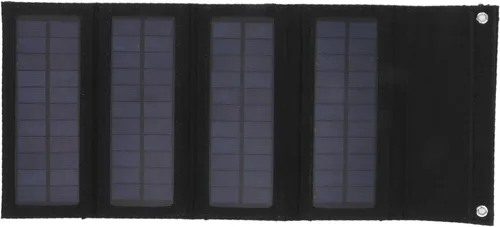 Vista 3 de Banco de energía solar, 40 W 4 pliegues panel solar bolsa de carga plegable cargador plegable para acampar al aire libre senderismo carga