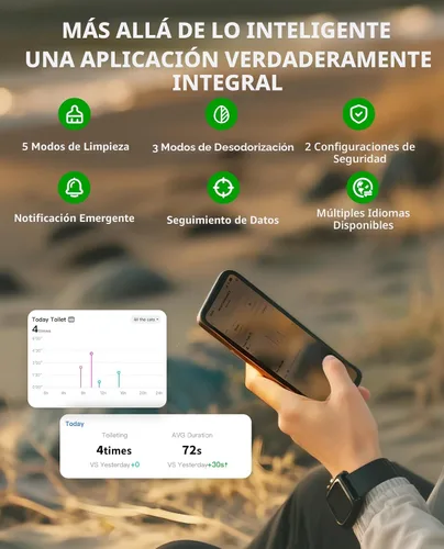 Vista 2 de PETKIT PuraMax 2 - Arenero automático para gatos con autolimpieza, control por aplicación con sensores de seguridad, sin olores y anti-fugas. El