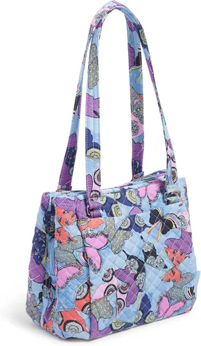Vista 2 de Vera Bradley Bolso bandolera de algodón con múltiples compartimentos para mujer