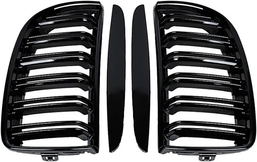 Vista 12 de Rejilla de Riñón Cromada con Malla Brillante en Negro Compatible con BMW 323i 325xi 330i 328i 328xi 335i 335xi E90 E91 Pre-LCI de 2005-2008