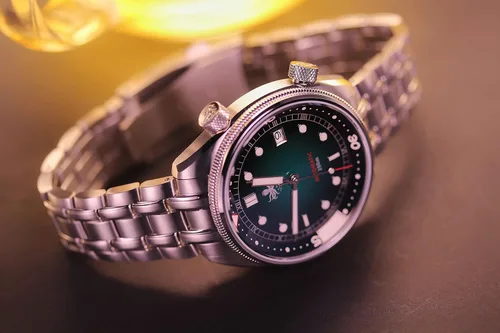 Vista 6 de PHOIBOS Relojes de buceo originales para hombre, automáticos japoneses de 1.614in, acero inoxidable, 656.2ft, resistentes al agua, Estilo compresor