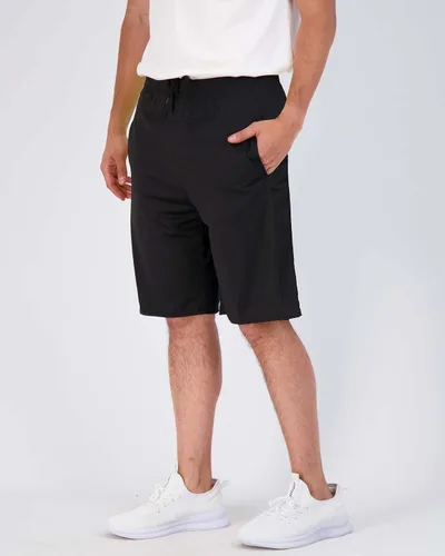 Vista 2 de Real Essentials - Paquete de 5 shorts deportivos para hombre, shorts de rendimiento deportivo con tela Dry-Fit resistentes al sudor