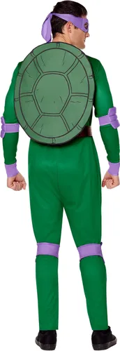 Vista 2 de Spirit Halloween Disfraz para adulto de las Tortugas Ninja Mutantes Adolescentes Licencia oficial TMNT Disfraces de grupo
