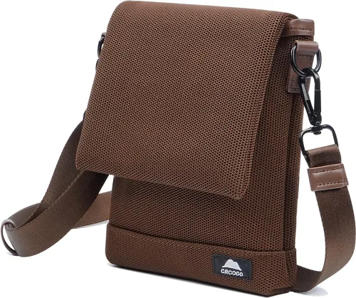 Vista 2 de Croogo Bolso bandolera casual para mujer, bolso de mensajero lateral antirrobo, bolso bandolera de moda para hombre, bolsa de viaje