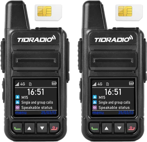 Vista 5 de TIDRADIO M15 Globla Rapid Walkie Talkies de largo alcance 5000+ millas PoC Radios