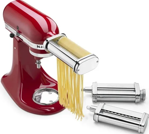 Vista 6 de KitchenAid KSMPDX Pasta Deluxe Set de accesorios para batidora, acero inoxidable, 5 piezas (paquete de 1) Fits all KitchenAid Stand Mixers