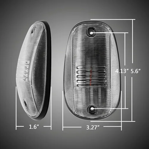 Vista 8 de Luz de techo de cabina LED compatible con Ram 1500 2500 3500 2003-2018/Ram 4500 5500 2011-2018, luz de liquidación de cabina superior de lente