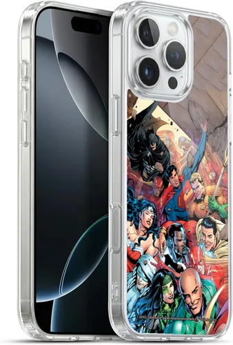 Vista 16 de Head Case Designs Funda de gel con licencia oficial de la Liga de la Justicia DC Comics #10 Darkseid War Comic Book Cover