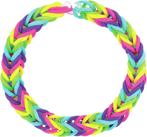 Vista 6 de Cra Z Art Cra-Z-Loom Ultimate Tub 8000 bandas de goma sin látex y 100 clips en "S" para hacer manualidades en colores llamativos y brillantes