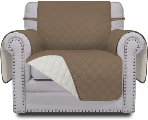 Vista 251 de Easy-Going - Funda reversible para sofá, resistente al agua, con varillas de espuma y correas elásticas, protector de muebles para mascotas y perros