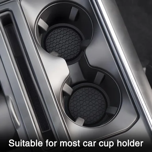 Vista 6 de Auprite Posavasos para tazas de coche, 2 unidades de 2.77 pulgadas Posavasos universales para portavasos de coche, alfombrillas antideslizantes