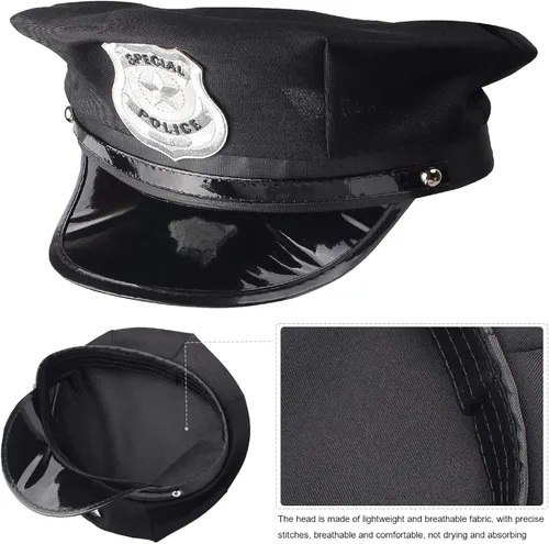 Vista 5 de Beelittle - Juego de gafas de sol con diseño de gorro de policía