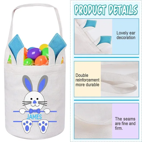 Vista 5 de Jocidea - Cesta de Pascua personalizada, cestas de Pascua personalizadas, regalos de Pascua personalizados, cesta de Pascua para niños y niños