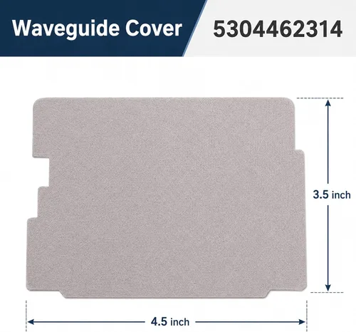 Vista 2 de 5304462314 Reemplazo de cubierta de mica para guía de ondas de microondas compatible con microondas Frigidaire Electrolux, pieza de reparación