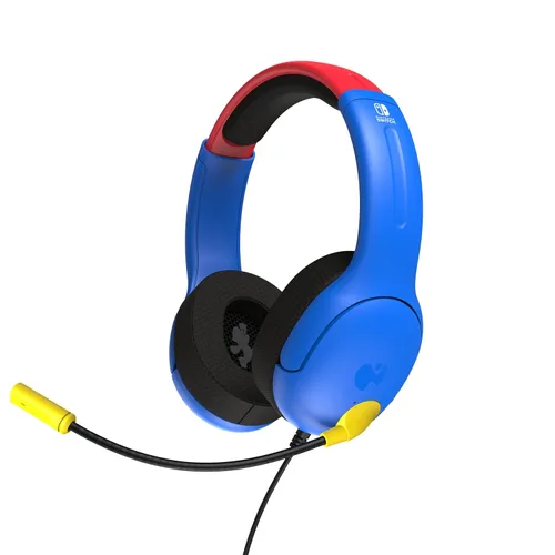 Vista 9 de PDP AIRLITE Headset with Mic for Nintendo SwitchLiteOLED - Mario Dash Blue