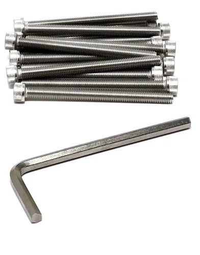 Vista 175 de iexcell Kit de tornillos de cabeza hexagonal de acero inoxidable 304, 100 unidades M2 x 0.157 in, paso de rosca de 0.016 in