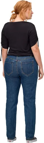 Vista 3 de Ellos Jeans elásticos rectos de talla grande para mujer