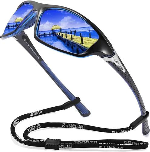 Vista 11 de Gafas de sol polarizadas para hombre, ciclismo, conducir, pesca, 100% protección UV Cycling Driving Fishing