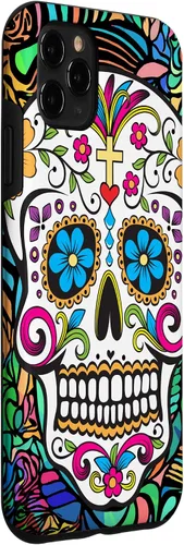 Vista 3 de Funda para iPhone 11 Pro Max Day of the Dead Sugar Skull