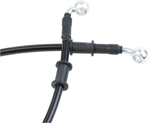 Vista 4 de 400-2400mm AN3 1/8pulgada 28 90 Grados M10 Manguera de Freno Hidráulico para Motocicleta de Acero Inoxidable Trenzada para ATV Moto Motocross Pit