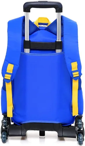Vista 5 de Spiderman - Maletín de seis ruedas para la escuela, mochila de tela Oxford para las vacaciones, Capitán América Azul Oscuro Seis Ronda, M, Caricatura