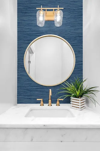 Vista 6 de NextWall Stacy Garcia Home - Papel tapiz de imitación para despegar y pegar (azul marino)