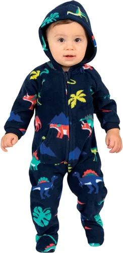 Vista 6 de Footed Pajamas - Mameluco familiar con capucha a juego Suéteres de una pieza para niños, niñas, hombres, mujeres y mascotas Unisex