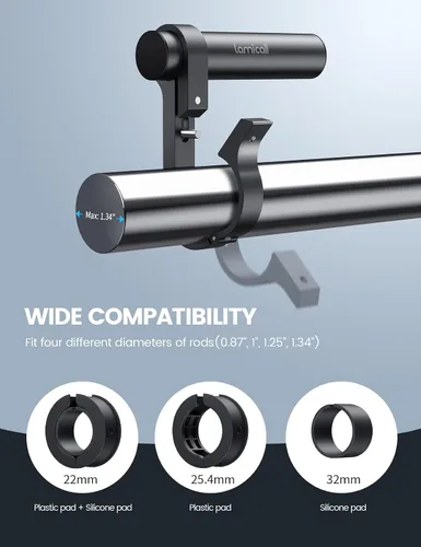 Vista 5 de Lamicall Extensor de manillar de bicicleta - Extensión de manillar de aleación de aluminio de 4 pulgadas de largo para bicicleta y motocicleta