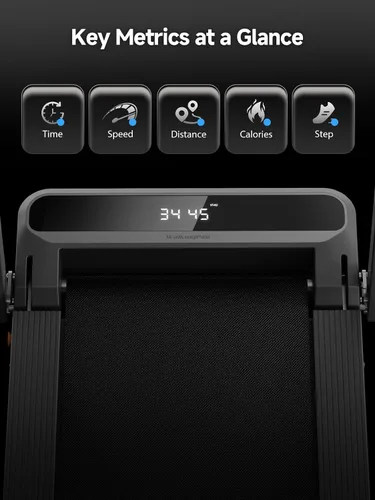 Vista 7 de WALKINGPAD Folding Treadmills for Home, Smart Vertical Fold, LED Display with Adjustable Height Handles