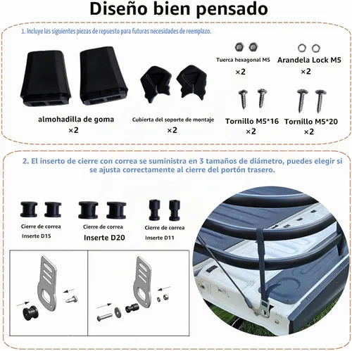 Vista 9 de Extensor de caja de camión para Ford Ranger, Maverick, Chevy Colorado, GMC Canyon, camionetas Nissan Frontier, extensión de cama de 24 pulgadas