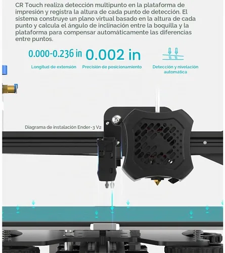 Vista 3 de Kit original de actualización CR Touch impresora 3D sensor de nivelación de cama automático Kit para Ender 3 V2 / Ender 3 Pro / Ender 5/ 5S / Pro