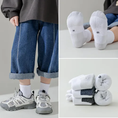 Vista 48 de EPEIUS Calcetines acolchados de algodón grueso para niños y niñas, calcetines atléticos deportivos para correr, paquete de 6 unidades, 4-14 años
