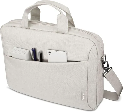 Vista 10 de Lenovo Funda para laptop de 16 pulgadas T210 (ECO), resistente al agua, con acolchado protector de EVA, compartimentos dobles, correa de viaje