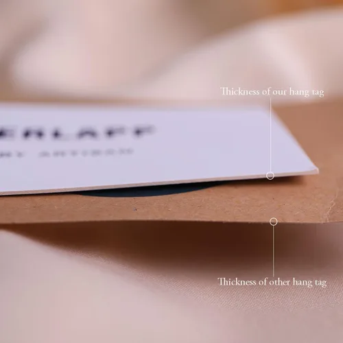 Vista 3 de 500 etiquetas de regalo personalizadas con cuerda, etiquetas de papel kraft, envoltura de regalo para artes y manualidades, bodas, Acción